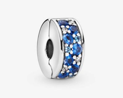 Pandora blue Pave clip charm
