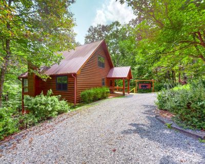 2 Bedroom 3BA Pet-Friendly Cabin Vacation Rental in Sleepy Bear Hideaway, Mineral Bluff, GA