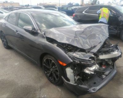 Salvage Gray 2020 Honda Civic Sedan