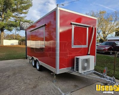 NEW - 2024 7' x 14' Kitchen Food Trailer with Fire Suppression System