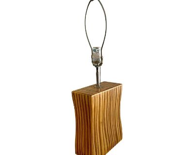 Vintage Wood Block Table Lamp