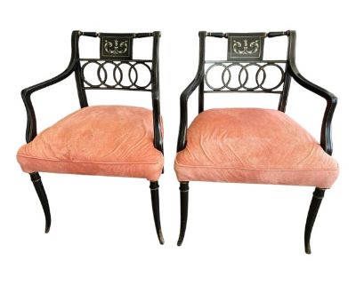 1960s Italian Regency Chairs- a Pair