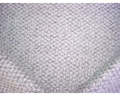 Ralph Lauren Lcf66588f Agnes Metallic Tweed in Sterling - Glittered Silver Weave Upholstery Drapery Fabric- 5-3/4 Yards