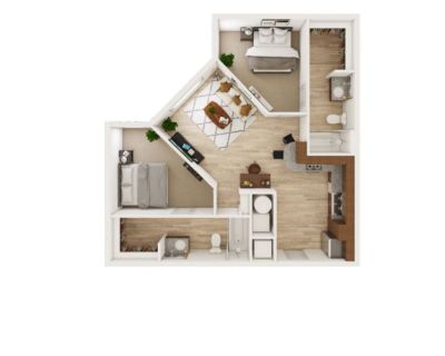 NORTHPOINT CROSSING 1 Beds available in 2-Bed-2-Bath SUMMER Sublease
