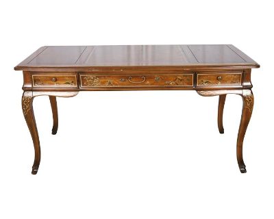 1980s Drexel Heritage Chinoiserie Writing Desk