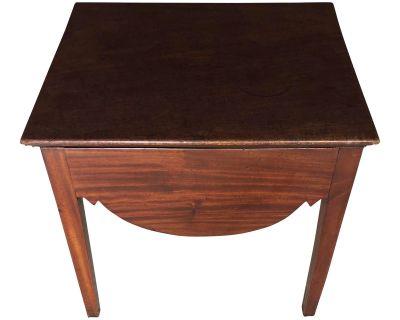 Antique English Georgian Mahogany Flip Top Table