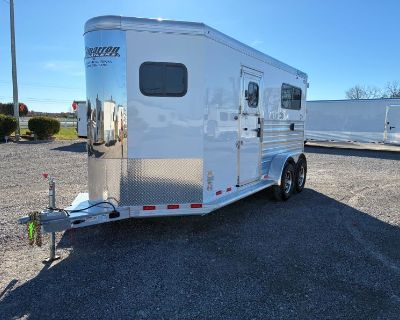 2026 Cimarron Trailers 2 Horse Straight-Load Side Ramp w/ WERM,