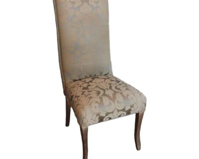 Green & Teal Damask Dining Chair