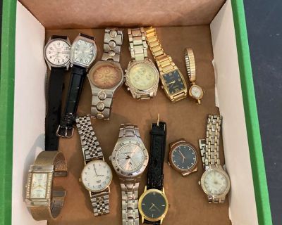 J3 Box of Watches, some vintage