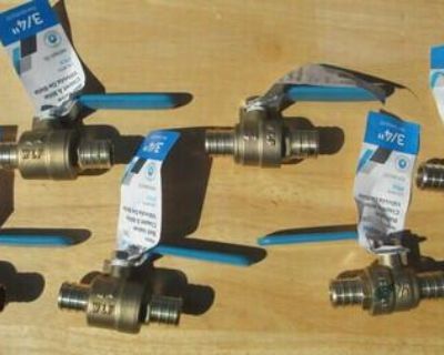 6 SharkBite 3/4in Pex Brass Valves New