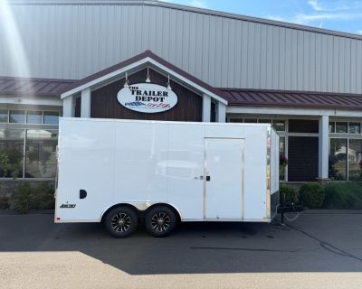 8'6" x 16'+ V-Nose Enclosed Car Hauler 9.9K
