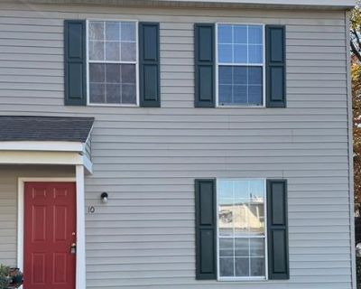 10 Martin RD. Property for Rent in Newport News, VA for $1,200 with 2 bedrooms and 1 full bath, 1 half bath. This 800 square foot property was built in 1993.. Nicely updated 2 bedroom 1 1/2 bath townhouse in Newport News. Eat in kitchen, living room, laundry closet with washer and dryer hookups. Small patio. Pets with restrictions and non refundable pet fee of $350.00. No smoking, renters insur...