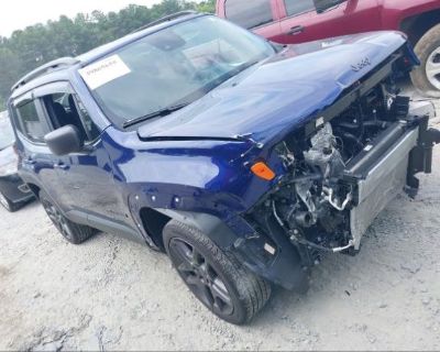 Salvage Blue 2021 Jeep Renegade 80th Anniversary 4x4