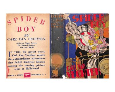 VAN VECHTEN, Carl [297] pp. Alfred A. Knopf 1928 7 3/4" x 5 1/2" Jacket design by Ronald Mc Rae A scenario for a moving picture Owners name blind stamp on front endpaper Novel of the "extraordinary adventures that befell Ambrose Deacon among the moving picture stars of Hollywood". Dimensions 5.5 W 1 D 7.75 H Styles Traditional Period 1920s Country of Origin United States Item Type Vintage, Anti...