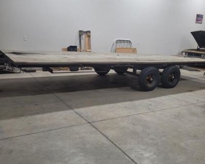 For sale is a homemade trailer. It is 8 6 wide by 20 long. It has a 2 ball along