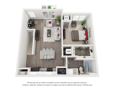 1 Bedroom 1BA 848 ft Pet-Friendly Apartment For Rent in Lannon, WI