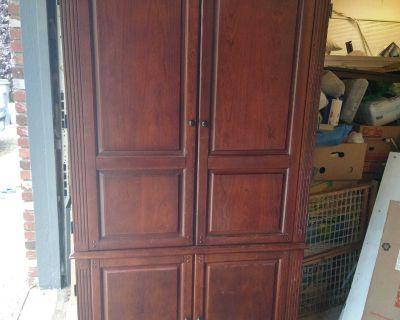 Solid Cherry Wood Cabinet Desk