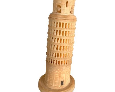 Grand Tour Carved Soapstone Model "Tower of Pisa"