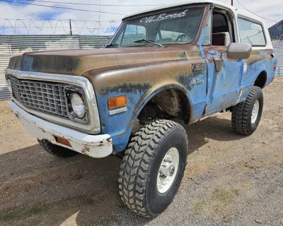 Up for sale is a 1972 4x4 Chevy Blazer. Original Paint, 8-Lug Dana Axles, Runs and Drives , CLEAN TITLE! Transmission shifts into all gears properly, Power Steering and  Power Brakes work well too. Small block V-8 Engine and a Manual 4x4 Transmission. $16,950.00.  Call: 9_1_5_8_2_1_1_3_0_0 or Come by: 10880 Dyer Street El Paso, TX 79934. We are open Monday to Friday 8-5