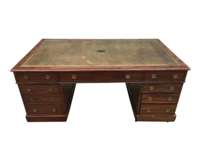 19th Century English Chubb & Son Partners Desk