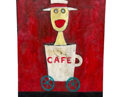 Tim Weldon "Cafe" Original Painting