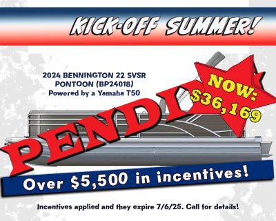 2024 Bennington 22 SVSR Pontoon Boats Superior, WI
