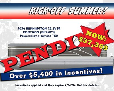 2024 Bennington 22 SVSB Pontoon Boats Superior, WI