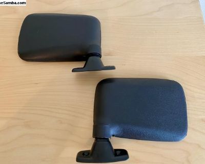 VW Rabbit Mk1 Golf Caddy Jetta Flag Mirrors Set