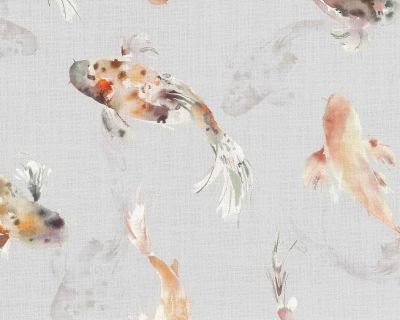 Koi Carp Amber Fabric - Sample