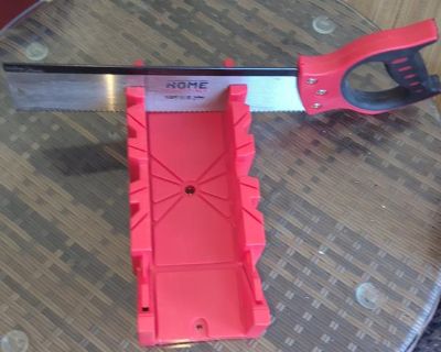 Hand Saw, Rubber Mallet, Level, Wrench, Hammer and 2 Squares
