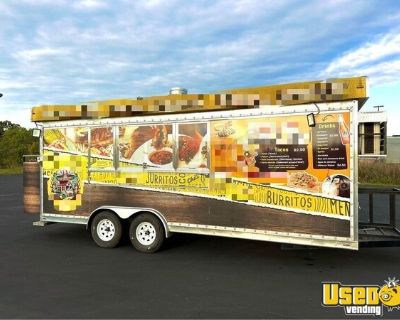 2023 8' x 20' Kitchen Food Concession Trailer with Pro-Fire Suppression