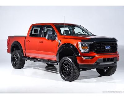 Odometer: 9398. 2023 Ford F-150 XL for sale! This 2023 Ford F-150 XL is a standout custom truck featuring the prestigious Sherrod Eclipse upgrade conversion, elevating an already impressive pickup into a unique and commanding presence. Finished in eye-catching Orange with a Black interior, this F-150 is powered by the robust EcoBoost 3.5L Twin Turbo V6 engine delivering 400 horsepower and 500 l...