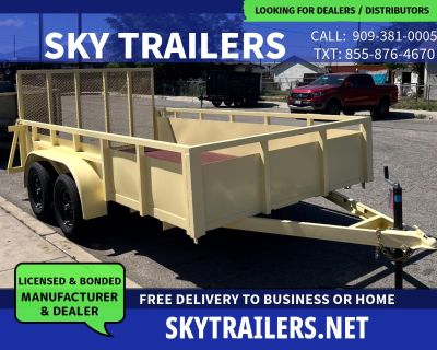 2026 Sky Trailers Utility Trailer 8.5X14X2 (2-3.5K) LANDSCAPE