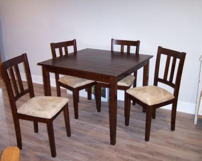 Dining table and chairs