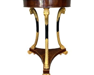Early 19th Century French Empire Guéridon Table - Gilt & Ebonized Accents