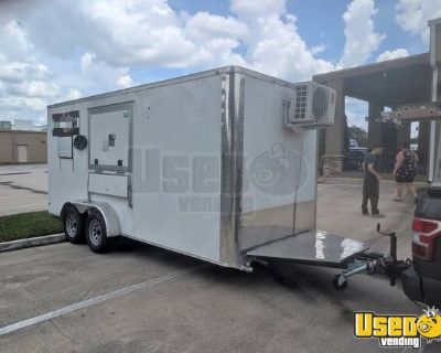 2023 7' x 16' Kitchen Food Concession Trailer with Fire Suppression System