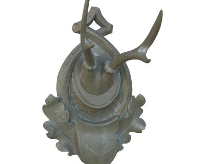 Late 20th Century Roe Antlers on Plaque