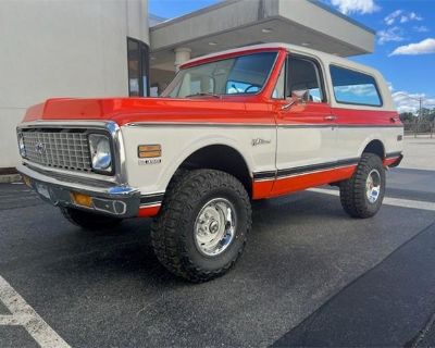 Odometer: 0. V8 Chevrolet Engine 350 Turbo Automatic Transmission Recent Restoration New Paint - Base / Clear Coat / Hugger Orange & White BF Goodrich All Terrain Tires 4x4 Removable Classic Style Top New Exterior Chrome - Front & Rear Bumper, Molding, Mirrors, etc. All New Lights & Lenses New Brakes All the Way Around New Custom Dual Flowmaster Exhaust New Wheels & Tires - 32x11.50x15 MT All N...