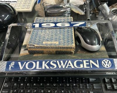 1967 VW Bubblehead license plate frame