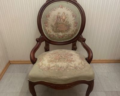 Antique Victorian Pelham Shell & Leckie Parlor Chair Accent Chair Solid Wood