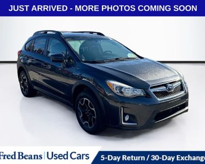 2016 Subaru Crosstrek 2.0i Premium 2.0L 16V DOHC 5-Speed Manual AWD 4D Sport Utility Dark Gray Metallic Triton Certified Classic Vehicle, 3 Month / 4,000 Mile Comprehensive Warranty. 23/31 City/Highway MPG For better peace of mind all our used vehicles have a 127-point inspection and come with a 5-day return, 30-day exchange (As-Is vehicles are excluded). Our exclusive Auto Rewards Program prov...