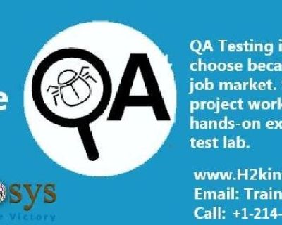 QA Training from H2K Infosys the leading provider of QA Training in the USA