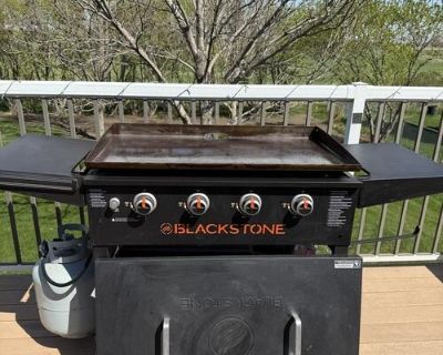 Blackstone Griddle 36 Inch with Canvas Cover,Gas tank and Lid