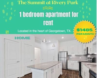 Low priced 1 bedroom in Georgetown, Texas. Only $1485