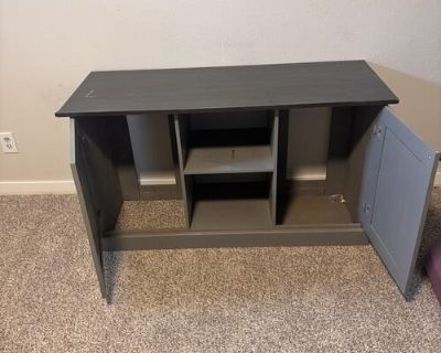 Bought from petsmart as a fish tank stand. Couple of years old with some wear and