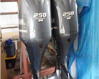 Free Shipping Used Yamaha 250 HP 4 Stroke Outboard Motor Engine