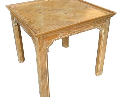Vintage Henredon Furniture Pickled Side Table