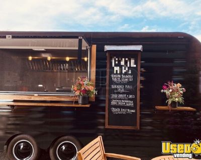 2023 Vintage Style Like New 8' x 30' Turnkey Mobile Kitchen Catering Concession Trailer