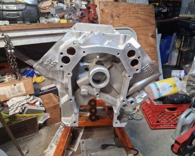 Mopar INDY MAXX RB aluminum block new sleaves cam bearings pinned approximately 4.5 bore repair on water drain hole 1075 height billet main caps and studs/hardware.. * Condition: Used. CLAYTON, OH 45315, United States Phone Show phone number Cell Member Since December 2016 Message Seller