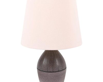 Danish Mid-Century Modern, Small Table Lamp, Glazed Ceramic, Sweden, 1970s